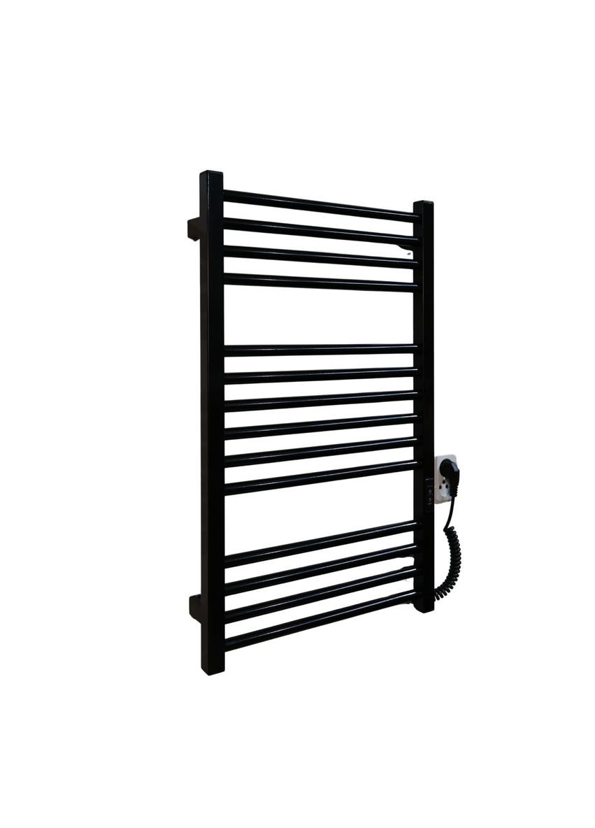 Полотенцесушитель электрический с контроллером Черный глянец 790*490 Carino ARIANNA (367604626)