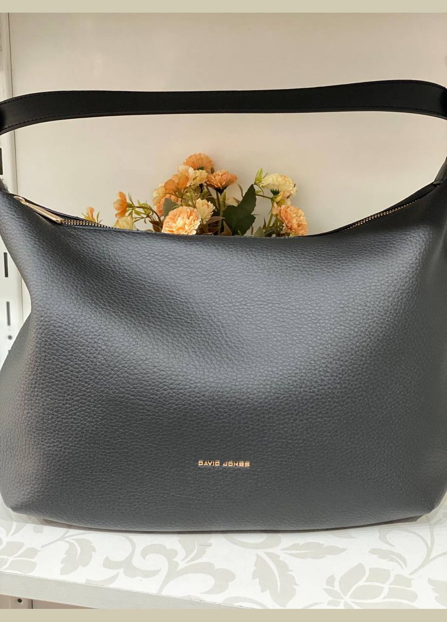 Базова жіноча сумка на плече iз еко-шкіри чорного кольору 32164 Fashion (338187919)