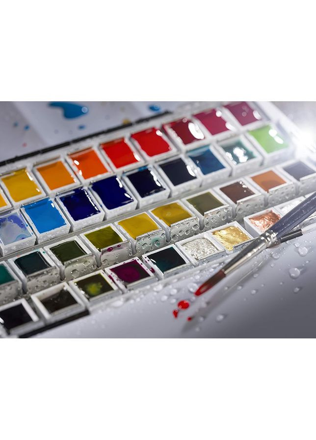 Набор акварельных красок 48 кювет+кисти Royal Talens Van Gogh (362586168)