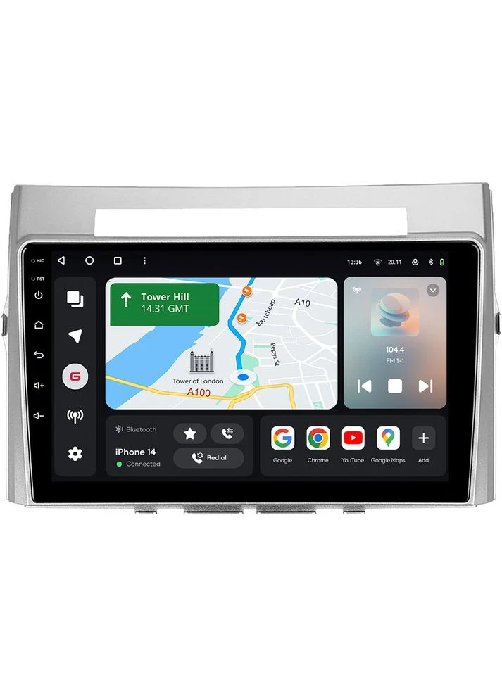 Автомагнітола T6009-AR10 PRO MAX для Toyota Corolla, Verso (AR10) 2004-2009 (45286) Gazer (323122267)