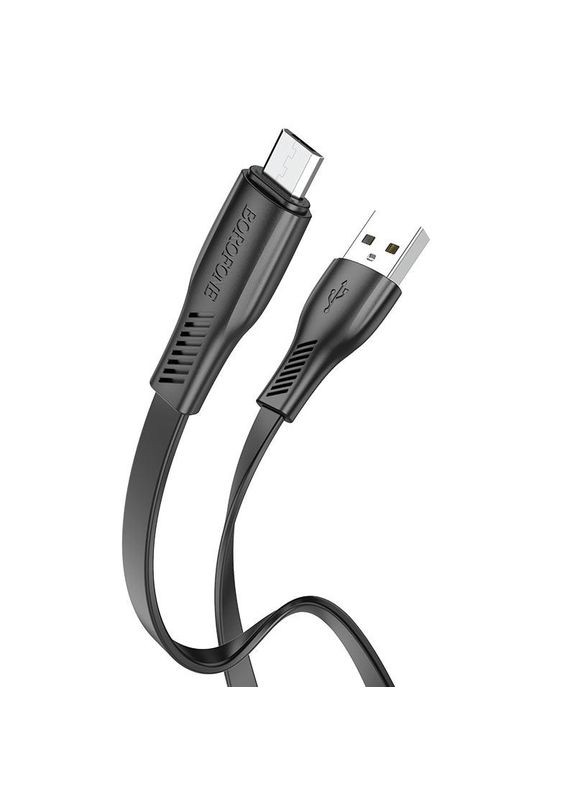 Кабель для зарядки MicroUSB Android BX85 |1м| Чорний Borofone (337350462)