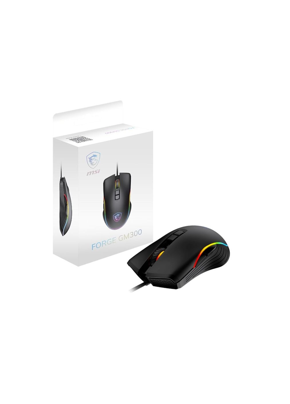 Миша S12-0402300-HH9 FORGE GM300, RGB, USB-A, MSI (368904329)