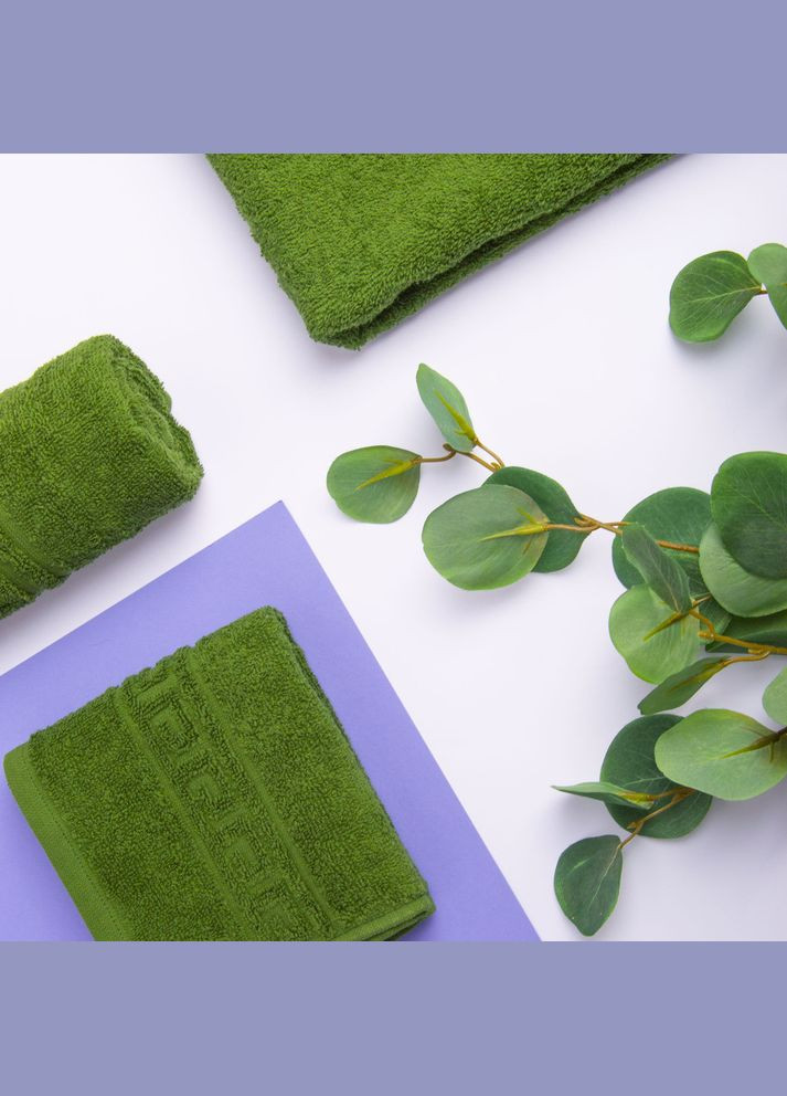 Рушник махровий 70х135 см оливка IDEIA оливковий