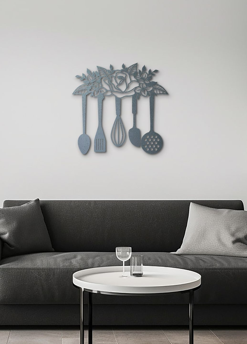 Сучасна картина на кухню, декор для кімнати "Кухонний інвентар", мінімалістичний стиль 20х23 см Woodyard (291882764)