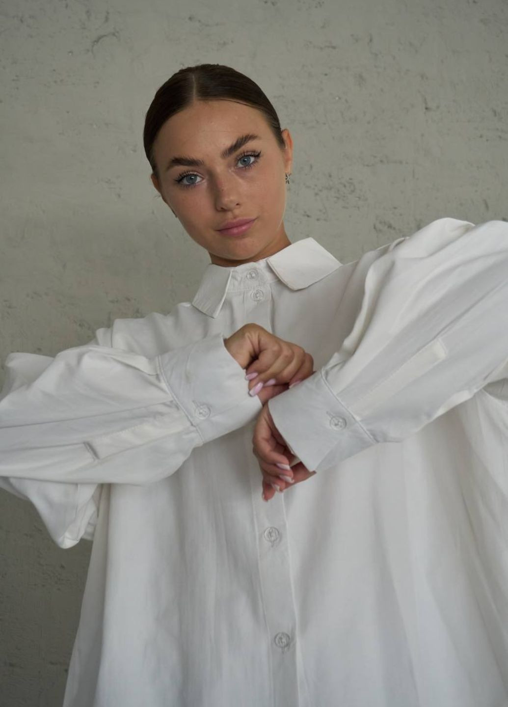 Базова сорочка оверсайз з довгим рукавом Україна (328445930)