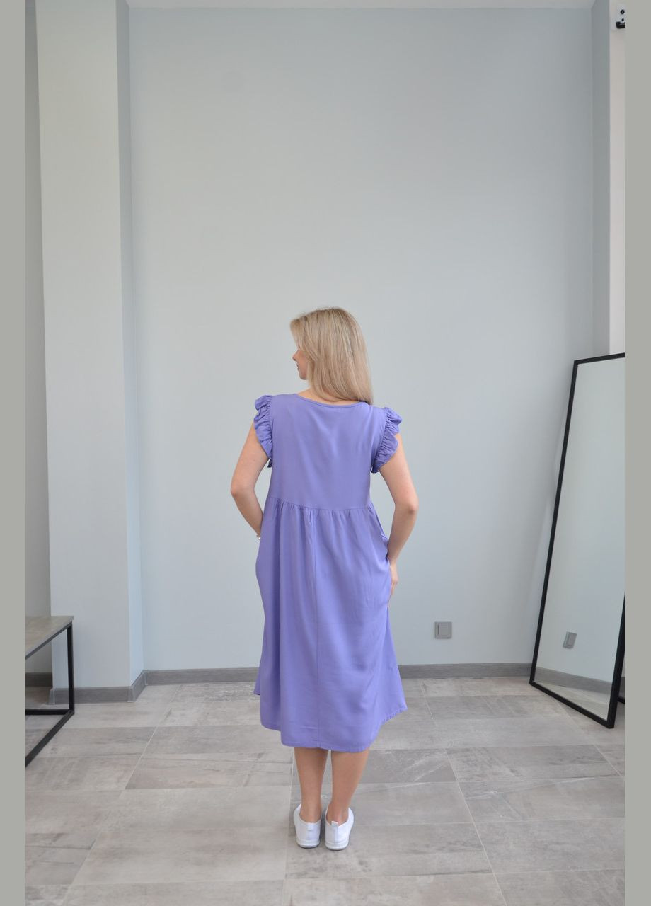 Лиловое женское платье, короткий рукав, разные цвета (размеры: l, ) xl, No Brand
