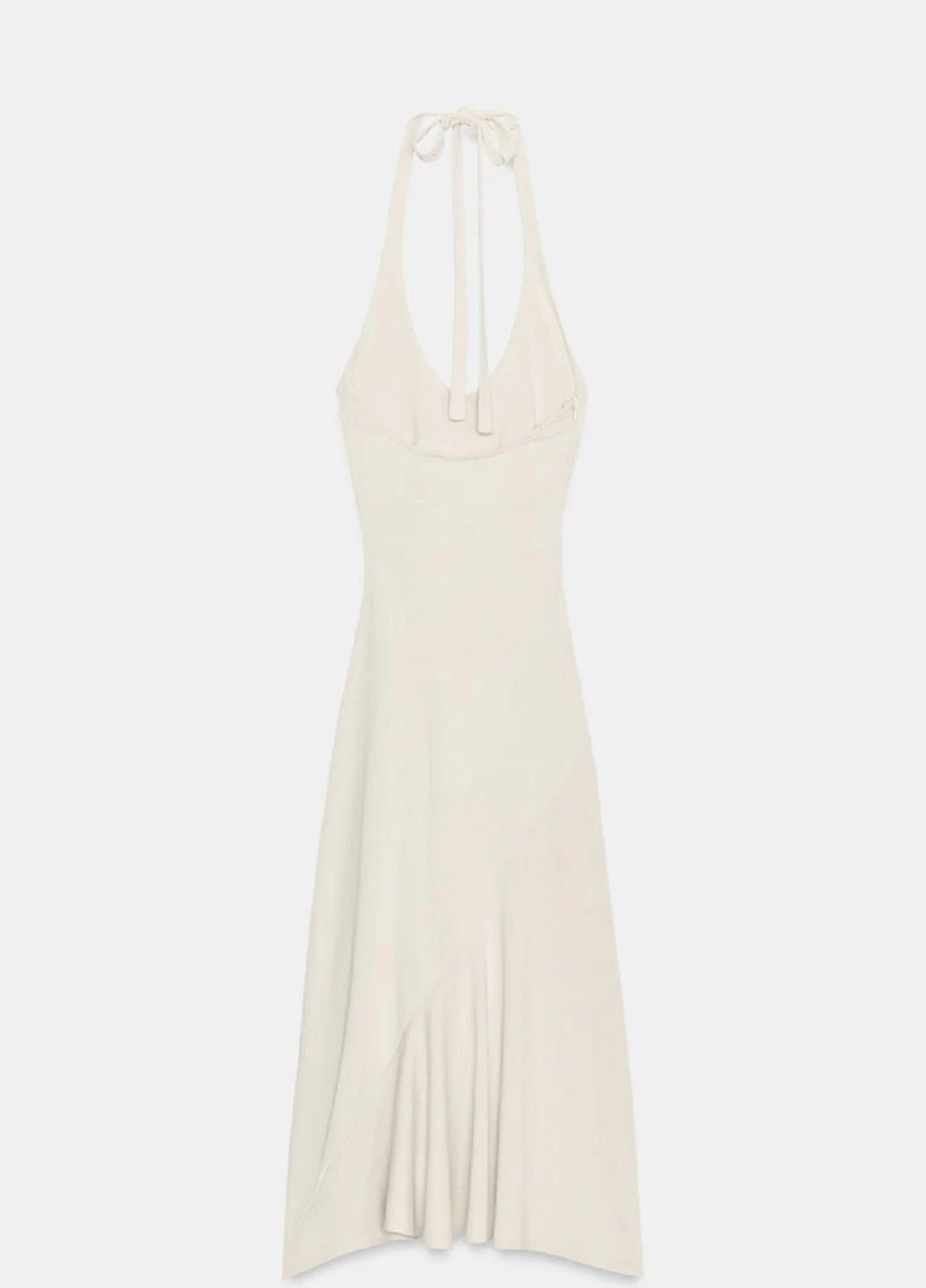 Бежева сукня Zara однотонна