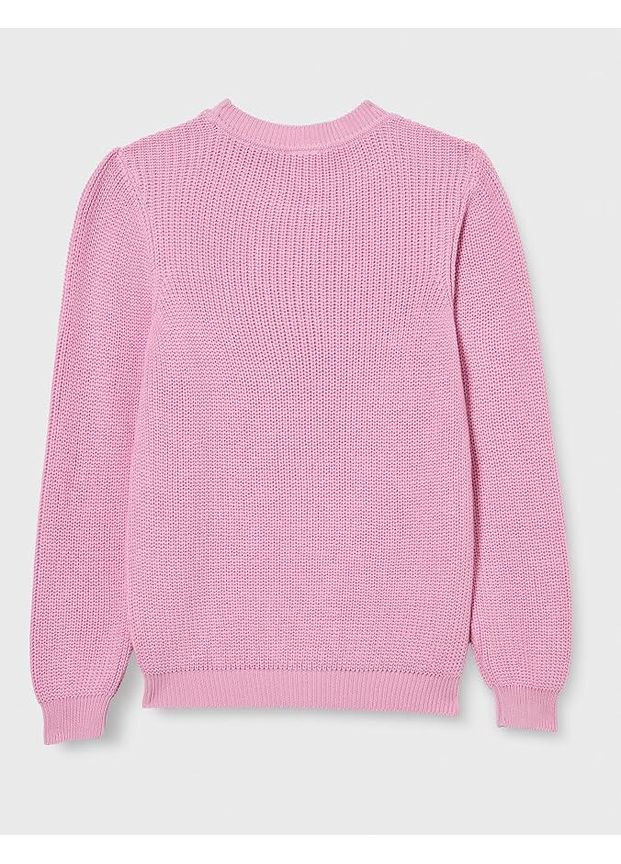 Розовый зимний детский вязаный свитер для девочки розовый (25111273) джемпер Green Cotton