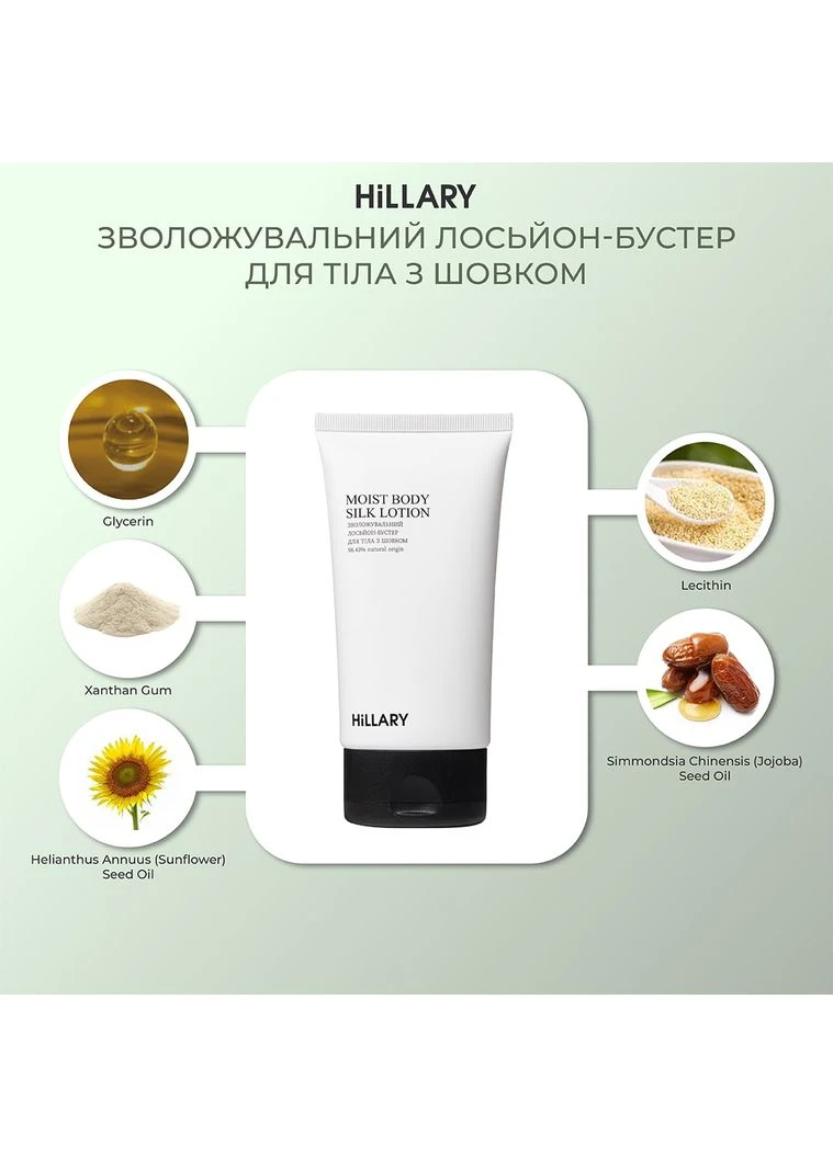 Подарунковий набір Daily moisturizing зволожуючий набір для обличчя і тіла для щоденного догляду Hillary (387191712)