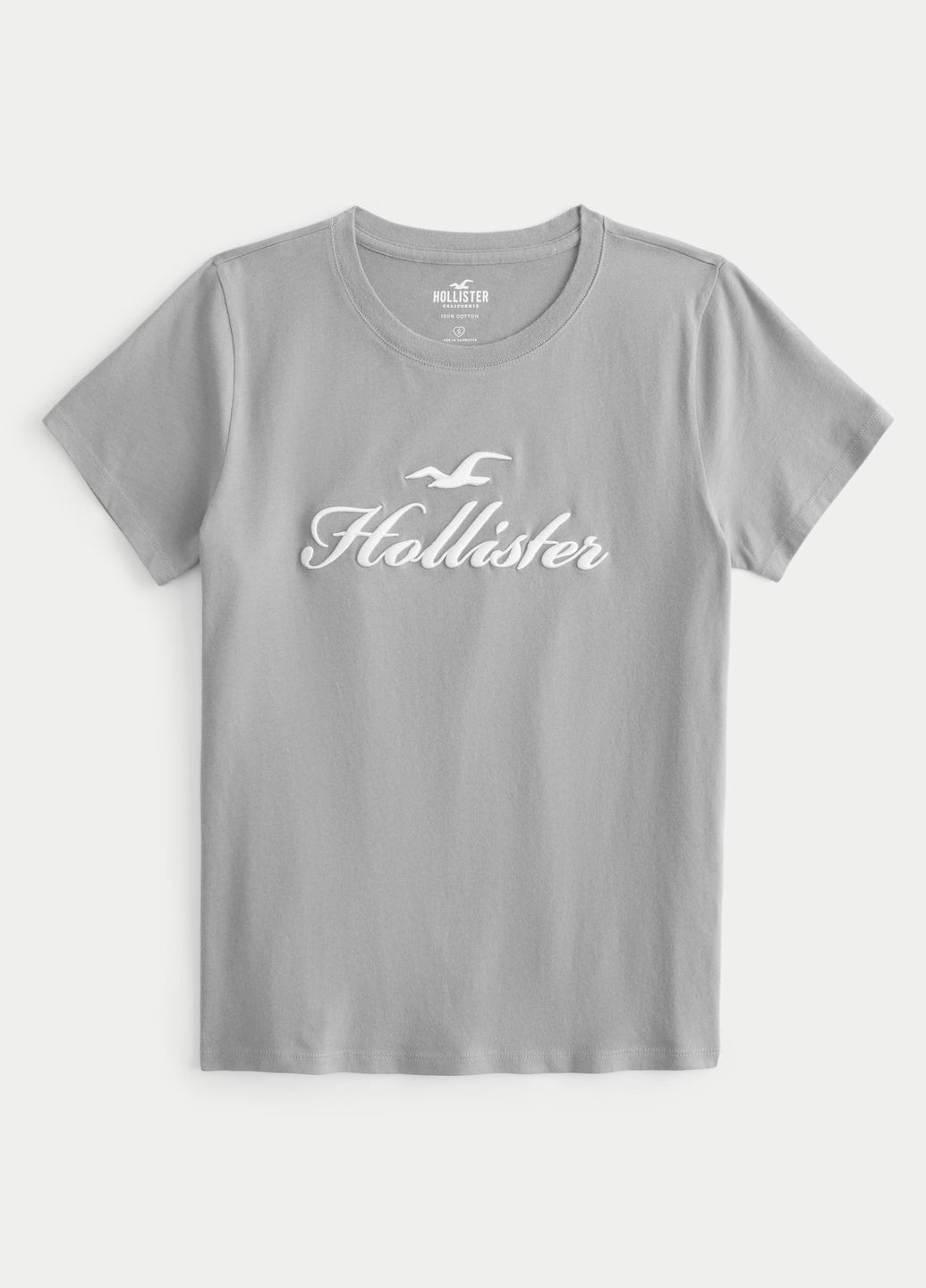 Сіра літня футболка hc9825w Hollister