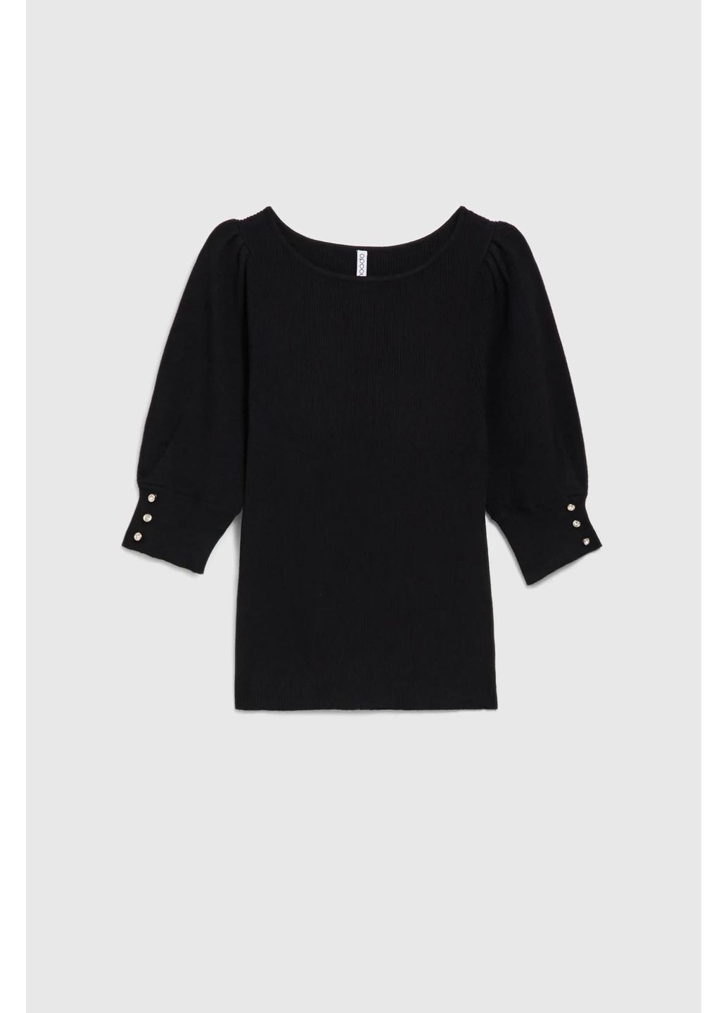 Чорний зимовий светр Moodo