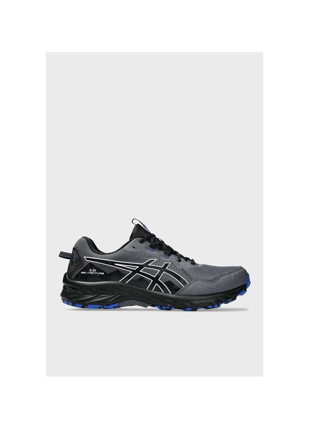 Сірі кросівки чоловічі gel-venture 10 grey/blue 1011b967-020 Asics