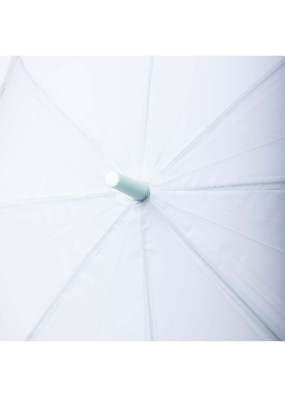 Комбинированный классический детский зонт-трость полуавтомат из полиэстера прочный надежный 8 спиц диаметр 94 см мятный hp-23-11m Yiwu (370675741)