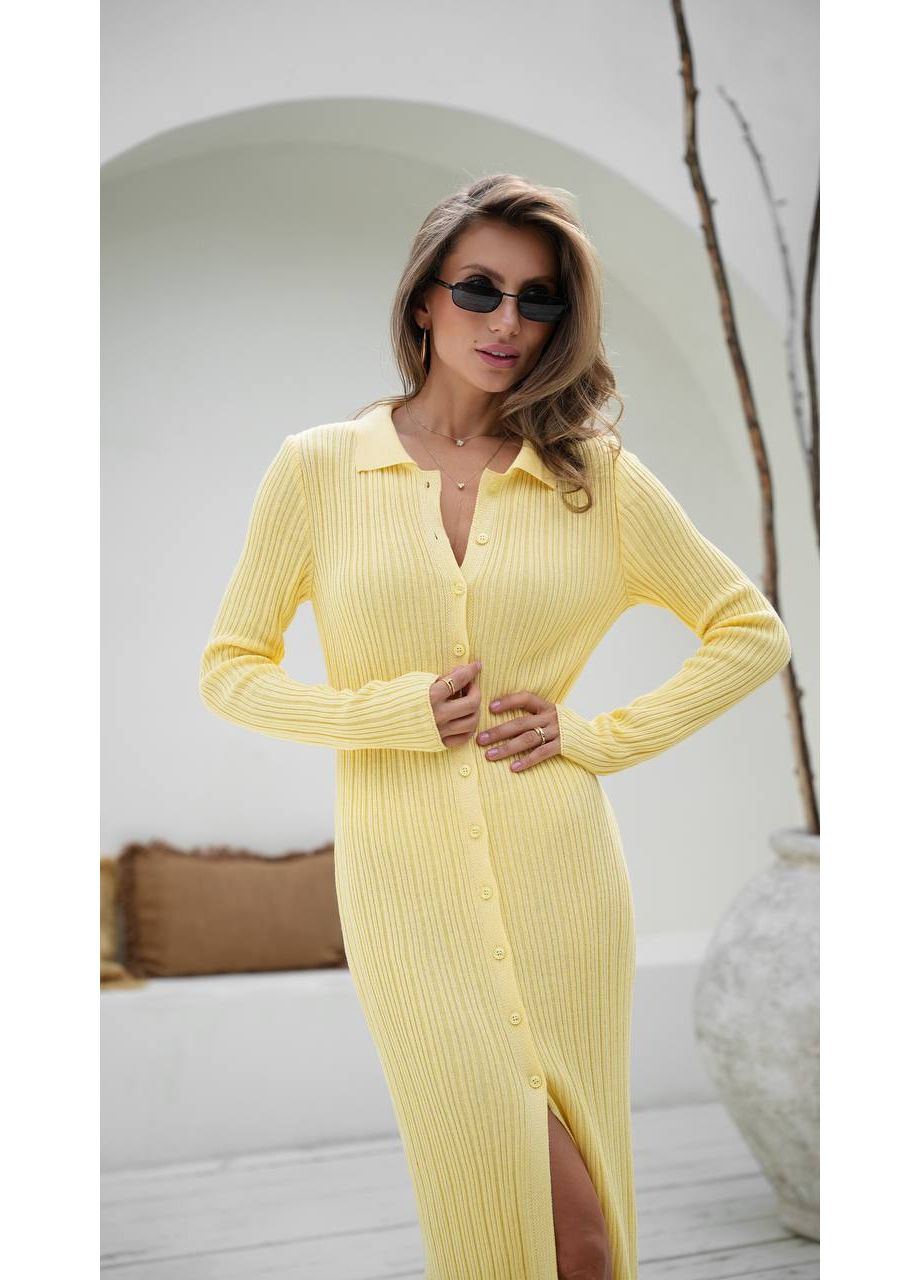 Жовтий повсякденний сукня жіноча Україна однотонна
