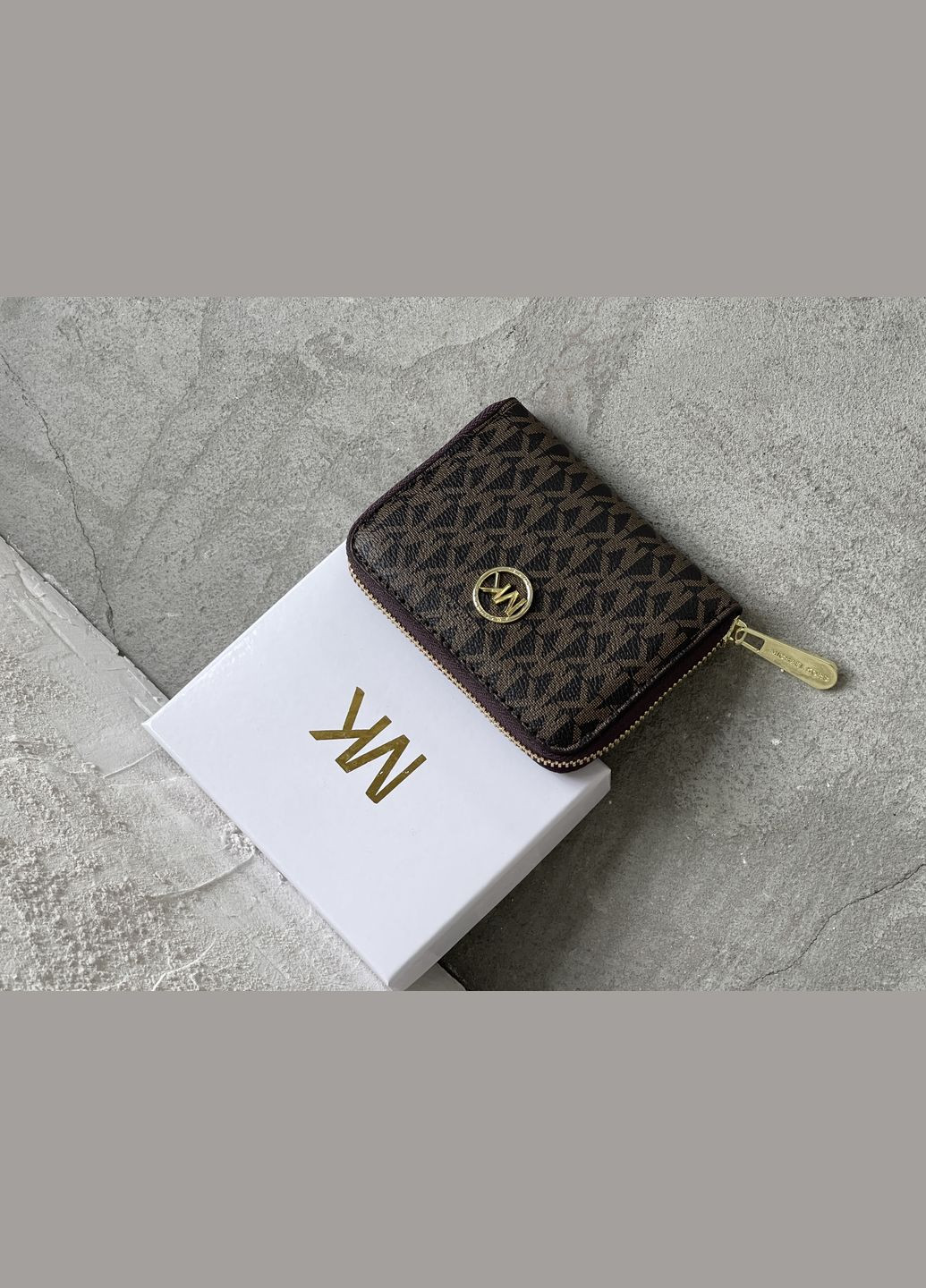 Кошелек Майкл Корс мини большой коричневый логотип No Brand (318022037)