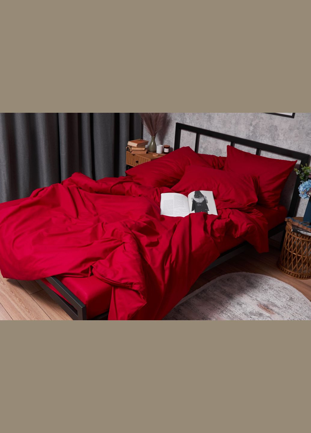 Комплект постельного белья Бязь Gold Люкс «Cherry Red» Детский 110х140 наволочки 2х40х60 (MS-830000113) Moon&Star CherryRed (293173214)