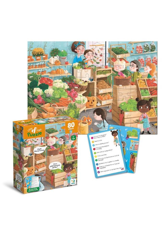 Дитячий пазл Шукай і знаходь "Дари осені" DoDo Toys 300666, 80 елементів Toysi (372495579)