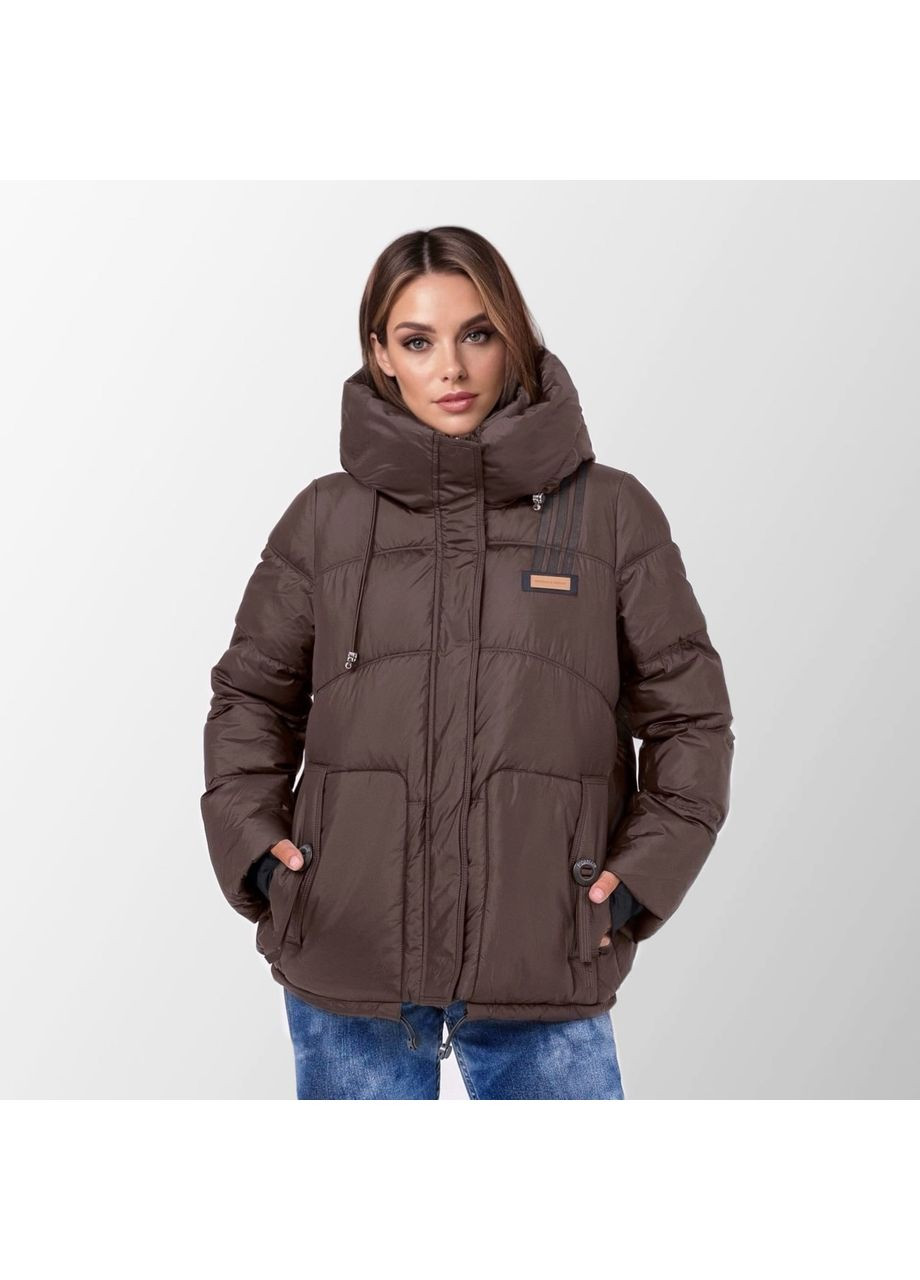 Коричнева куртка зимова коротка max alex Fodarlloy