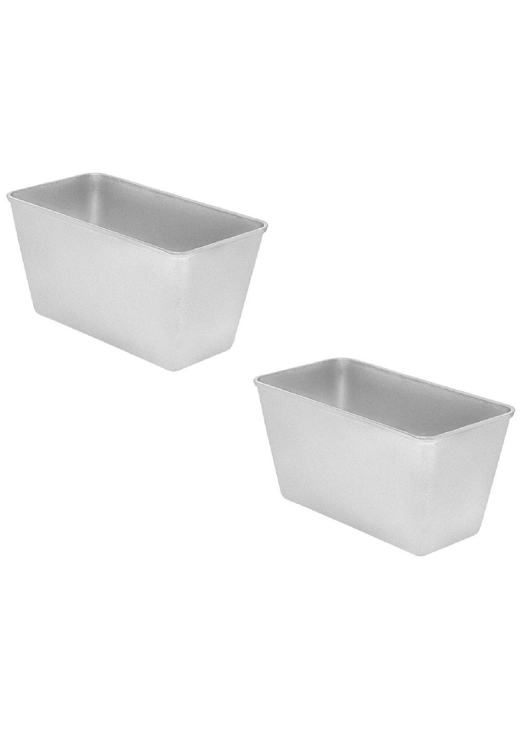 Форма хлібна для випічки стандартного хліба у вигляді цегли Л7 алюміній (22х11х11.5 см) 2 форми Полімет (304266855)