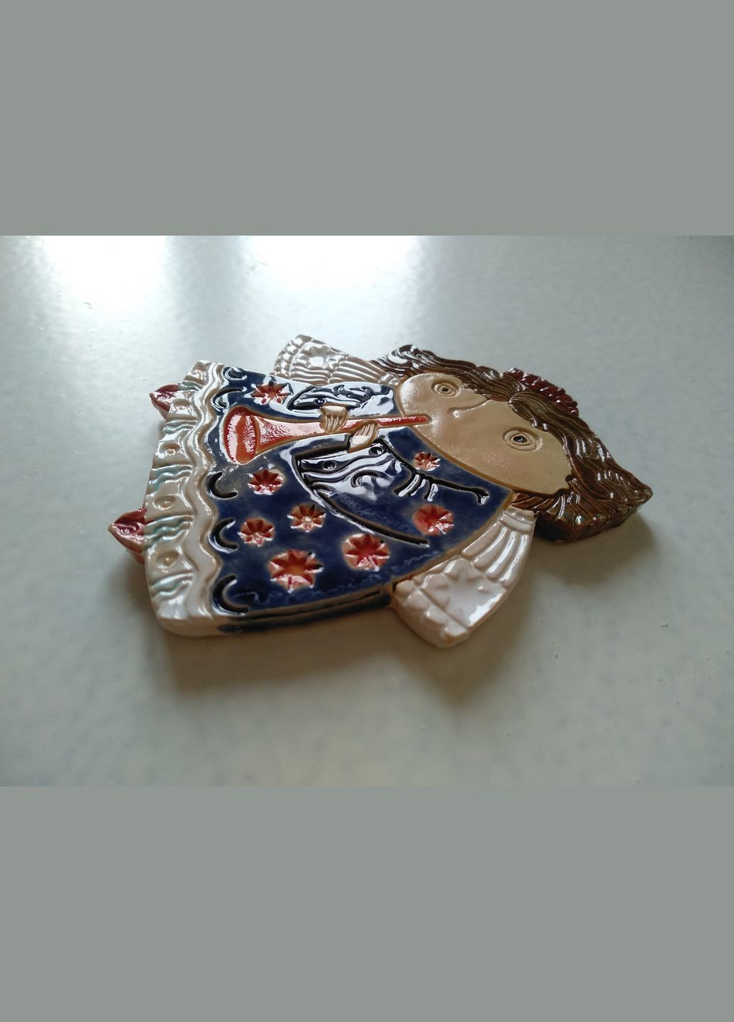 Керамічний магніт «Ангелик, що дарує щастя» Коти&Ангели (301533189)