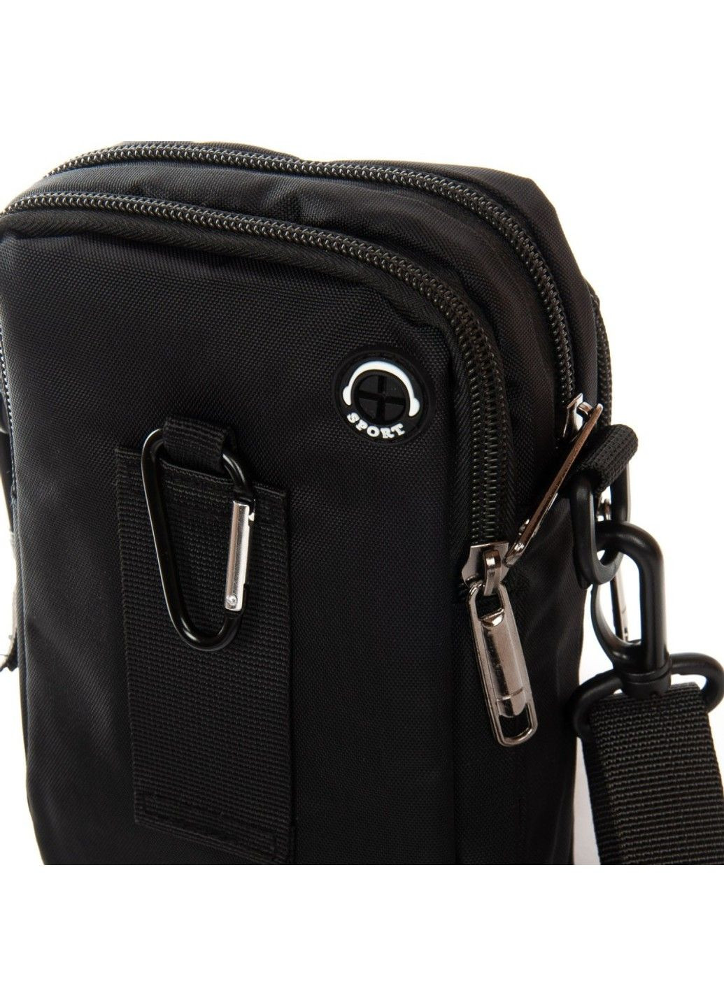 Мужская тканевая сумка через плечо 36013 black Lanpad (293765182)