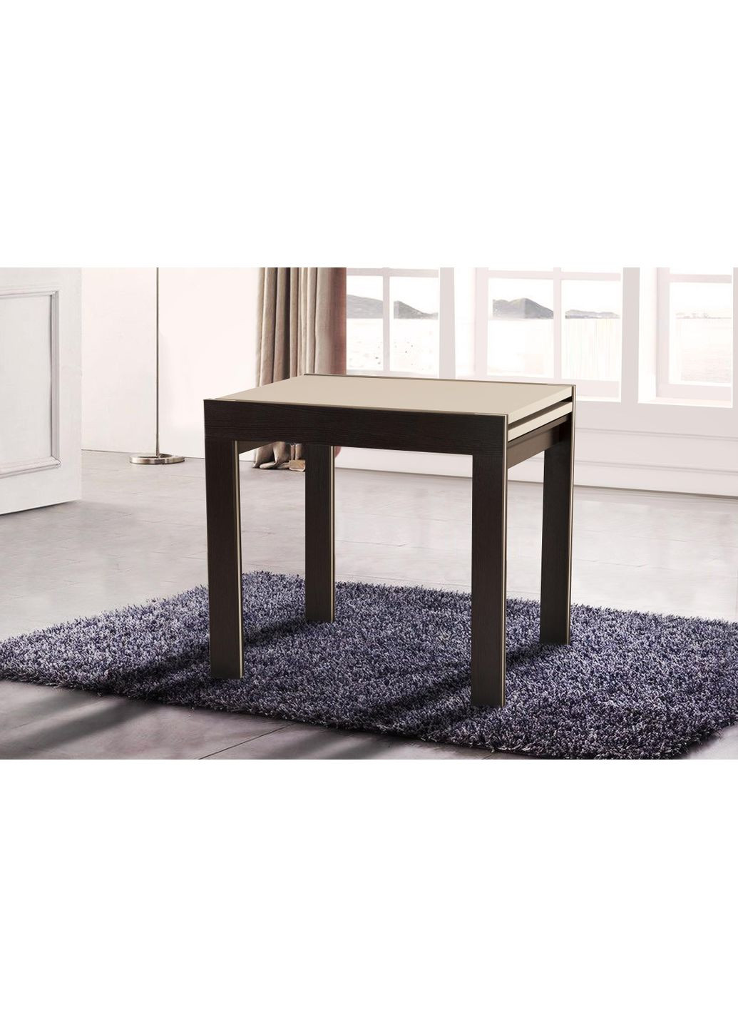 Обідній стіл-трансформер Favorite Венге/Кремовий 855346-02 855346 Мікс меблі (355468116)