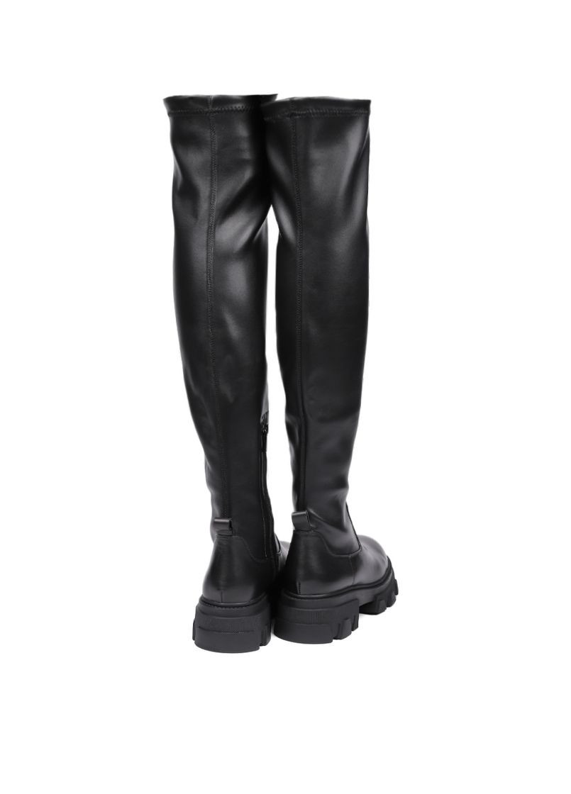 Жіночі Ботфорти VF1483-8 Чорний Шкіра Attizzare (368527747)