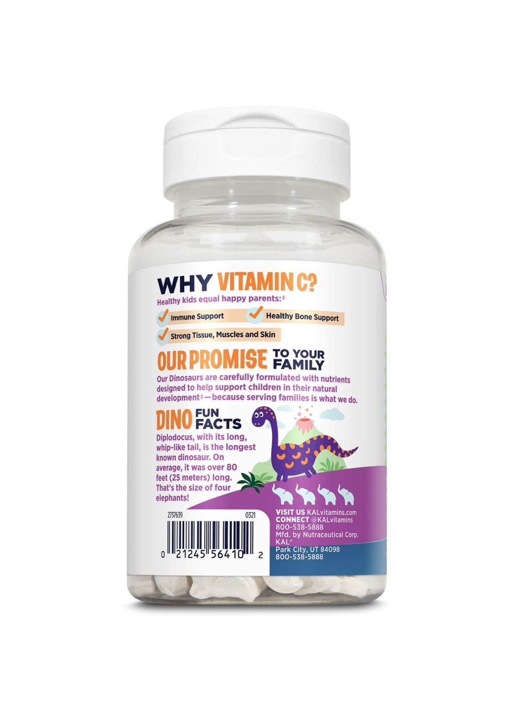 Комплекс витаминов C-Rex 100mg - 100 chewable Orange KAL (288677456)