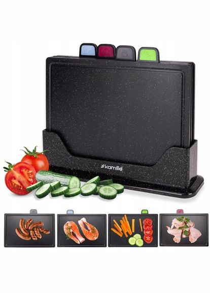 Набір дощок KM-5225 5 предметів чорний Kamille (369014280)