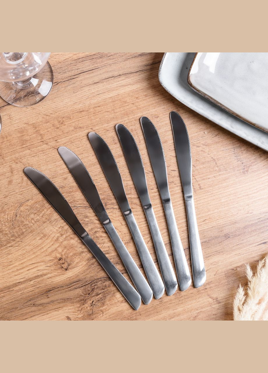 Набор столовых ножей 6 шт гальваническое покрытие HP704 TS Kitchen (305389654)