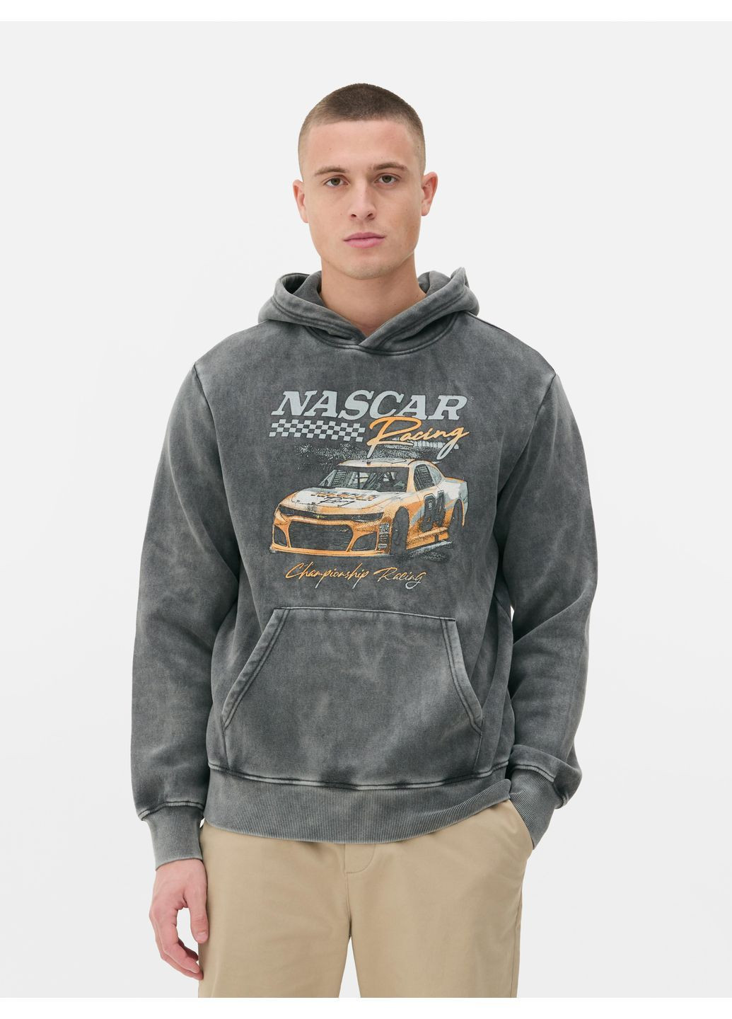 Худи флис,серый с принтом, Primark (372127468)