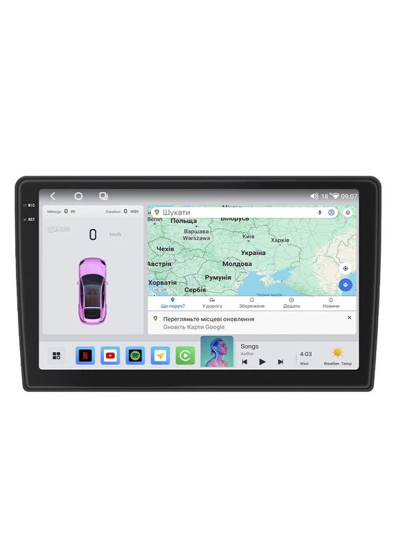 Штатна магнітола 9" для Peugeot Expert II 2007-2012 4/64 QLED CarPlay 4G Wi-Fi GPS 360 Prime 4 шт. Lesko (336206038)