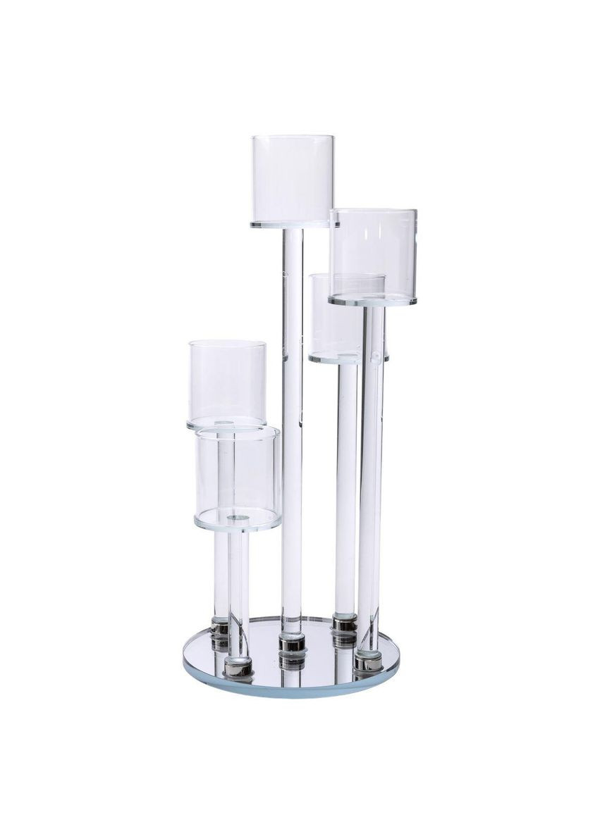 Подсвечник стеклянный на 5 свечей 16×38 см подсвечник декоративный на ножке HP-4-14 Yiwu (370974849)