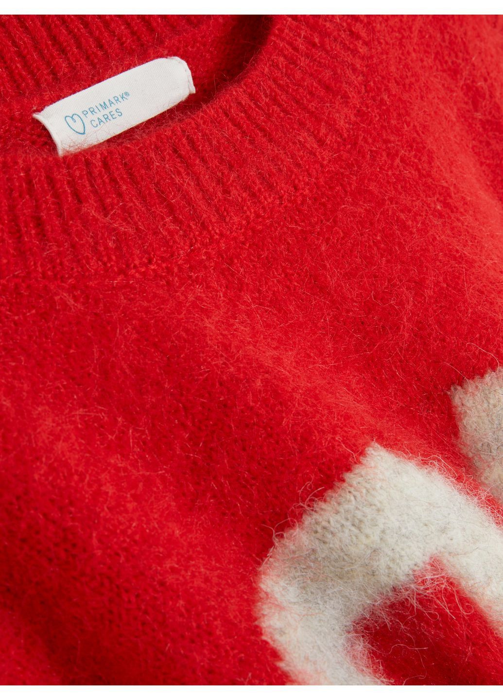 Красный джемпер демисезон,красный с принтом, Primark
