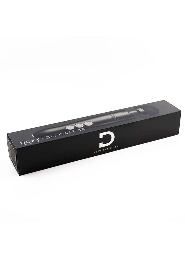 Вибромассажер Die Cast 3R – Matte Black, очень мощный, перезаряжаемый, металлический корпус – CherryLove Doxy (332209401)