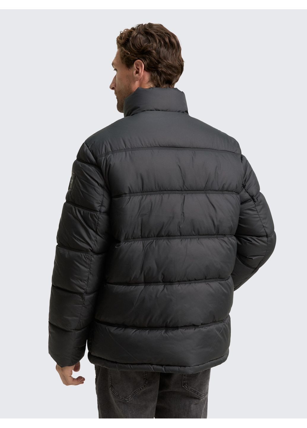 Черная демисезонная куртка Tom Tailor