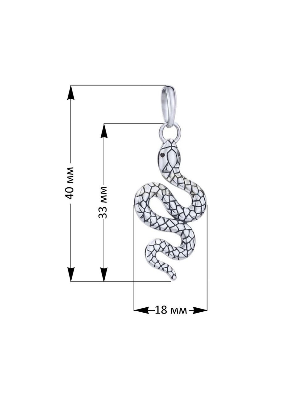 Кулон змія зі срібла No Brand (355921896)