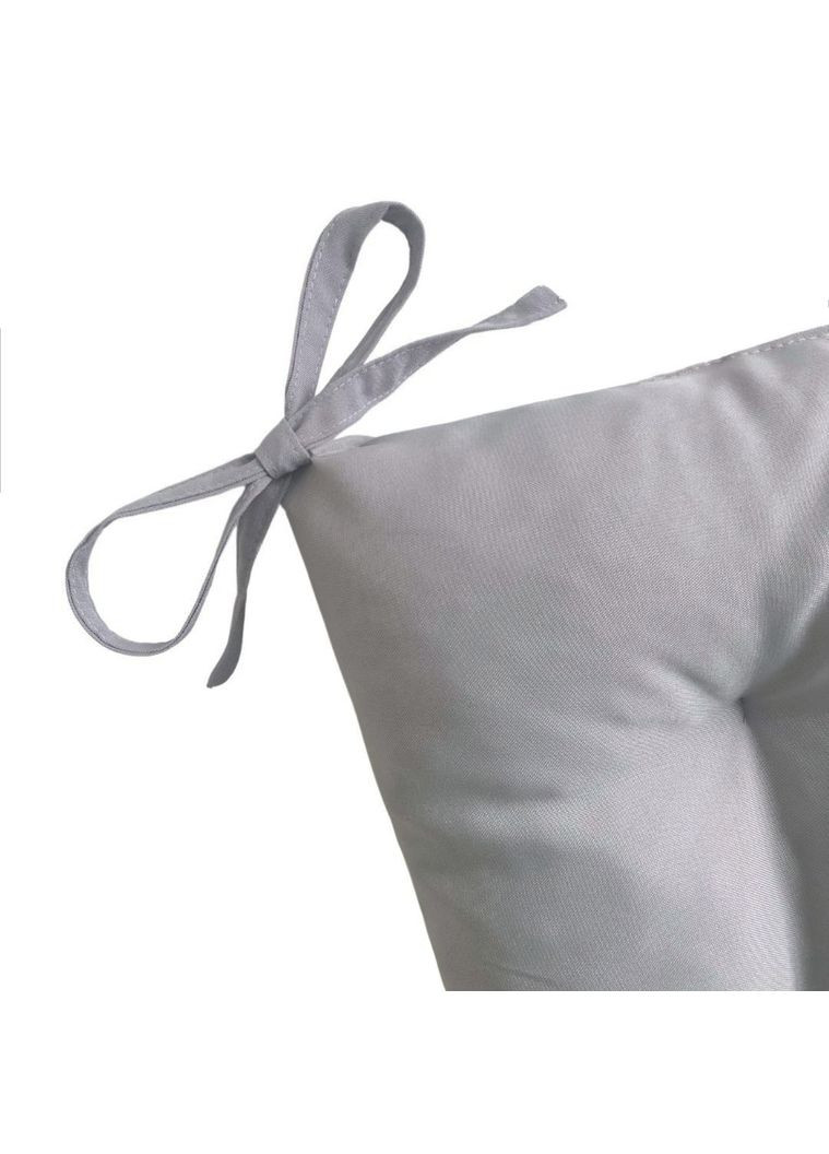 Подушка на стул и кресло см светло-серый No Brand (324832702)