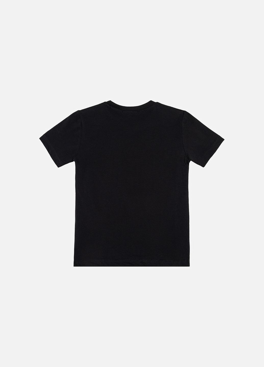 Чорна літня футболка з коротким рукавом для хлопчика колір чорний цб-00246162 No Brand