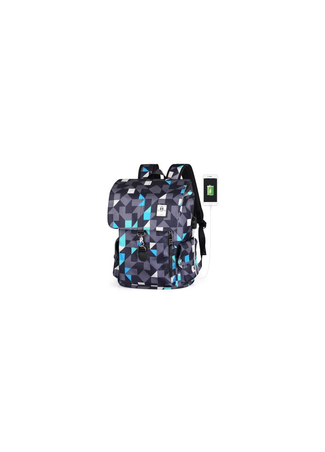 Рюкзак Senkey & Style цветные треугольники с USB Senkey&Style (269254857)
