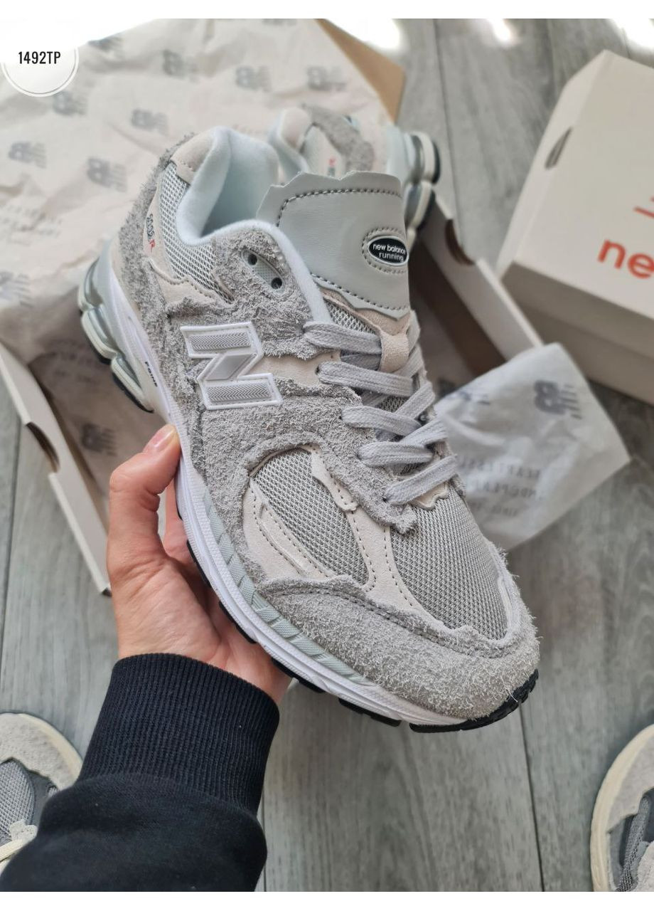Сірі Осінні кросівки чоловічі new balance 2002r protection pack light gray нью беланс 2002r No Brand