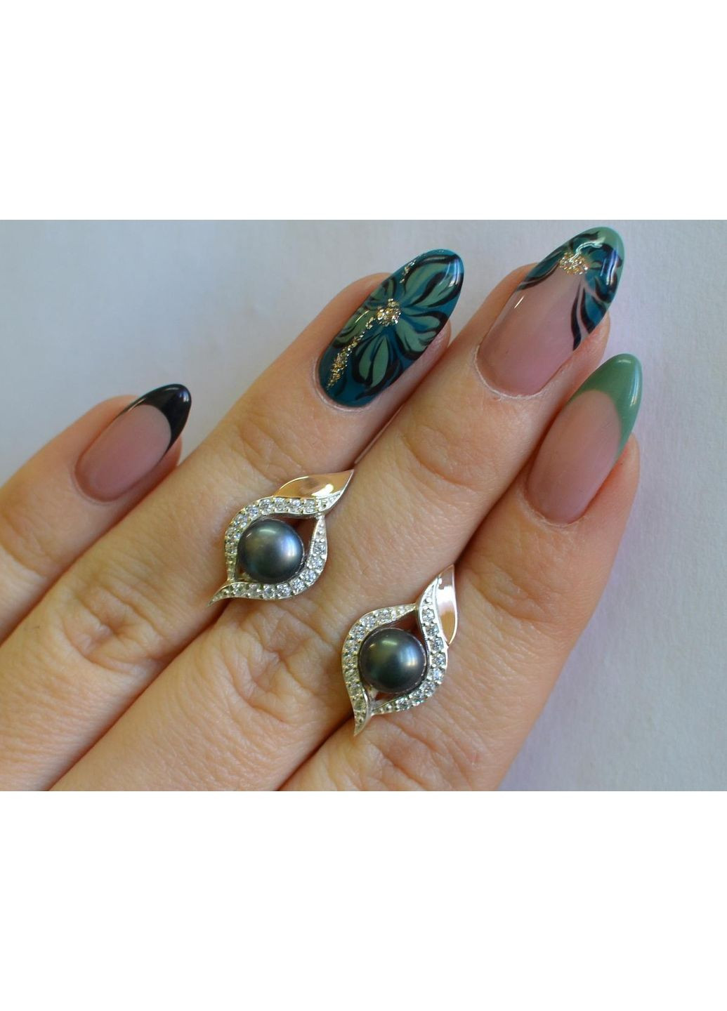 Срібні сережки з перлинами Silver Style (367112107)