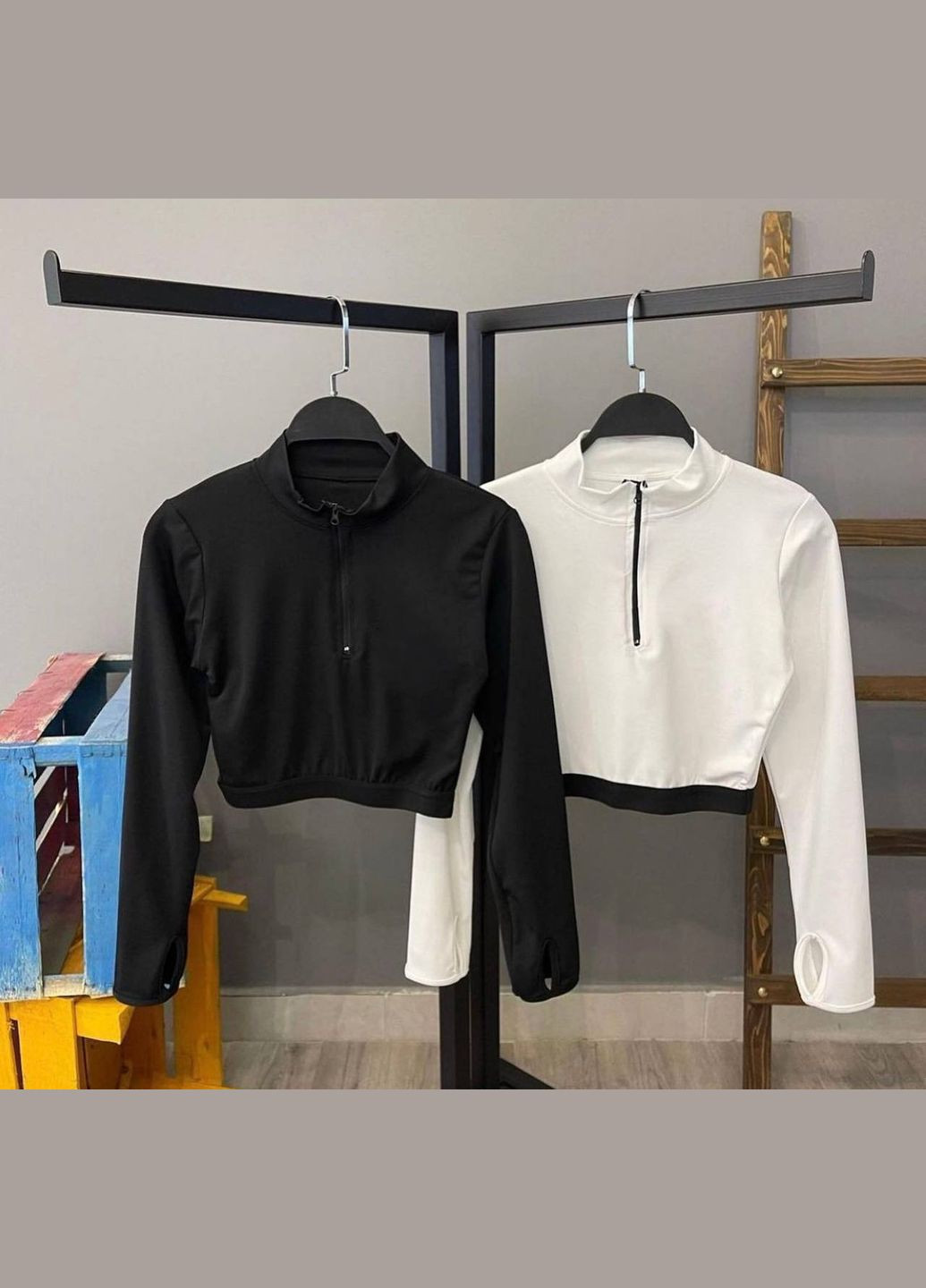 Женский белый лонгслив No Brand (335076307)