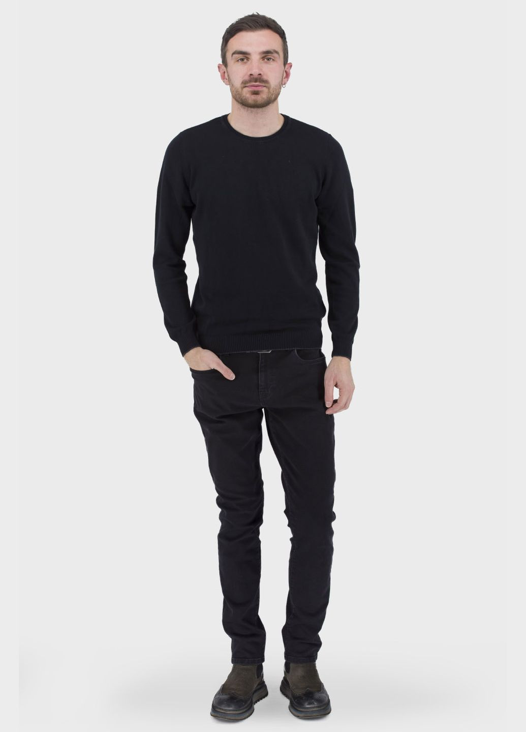 Чоловіча однотонна кофта без підкладки з довгим рукавом для осені (, ), 46885 Buke (329727353)