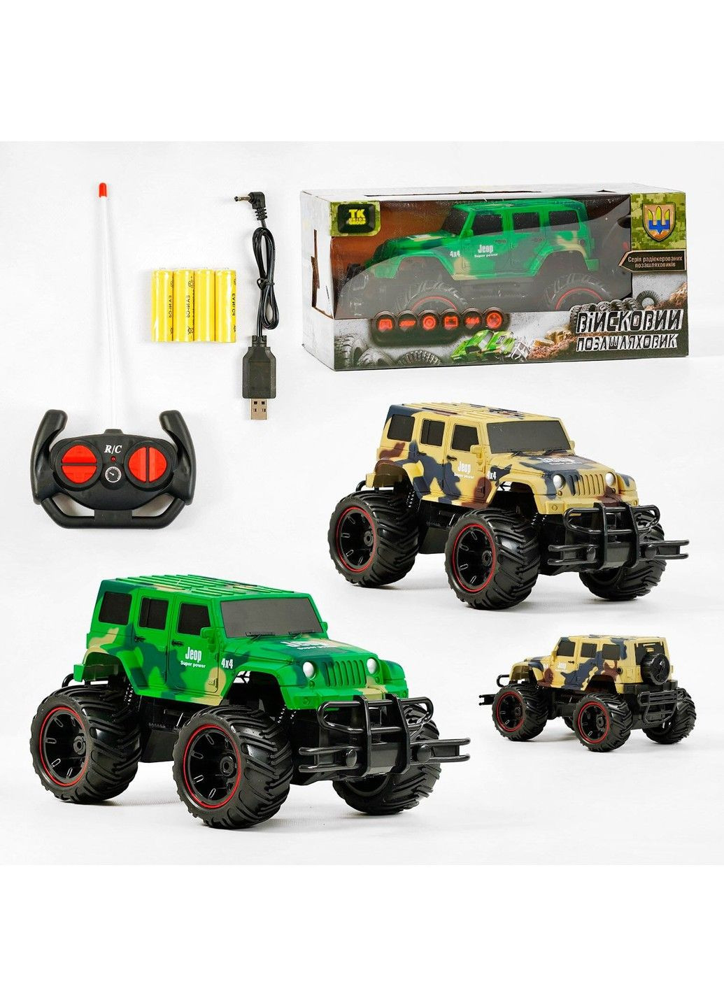 Военный джип на радиоуправлении (TK 4044-90) No Brand (303133977)