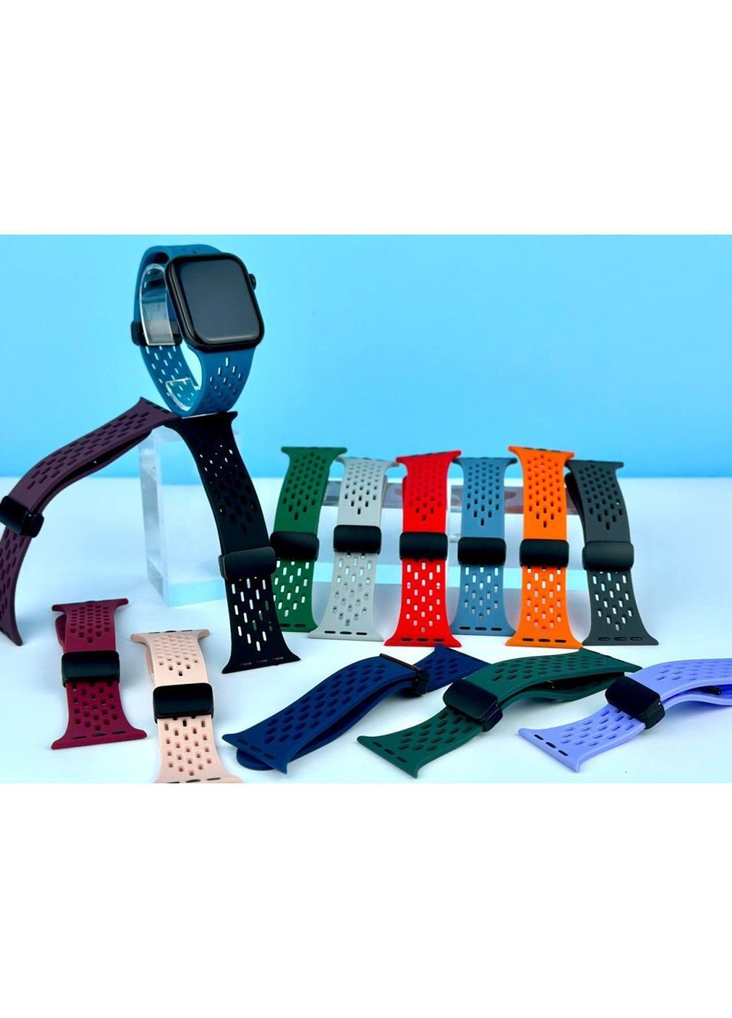 Силіконовий ремінець Sport Strap Magnet Buckle для Apple Watch 42/44/45/49mm No Brand (388436513)