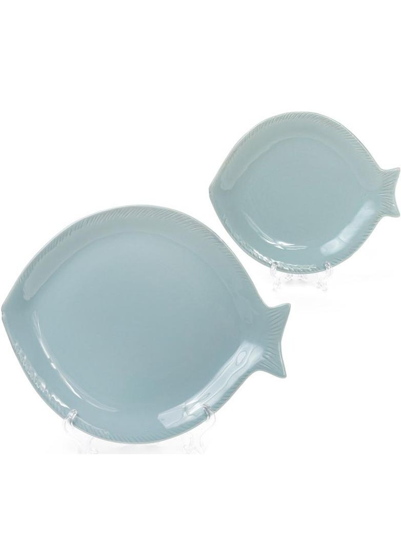 Блюдо керамічне "Морський Бриз Риба" 20х17х2.3см Bona (372171037)