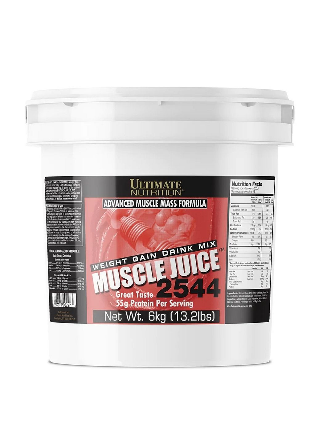 Гейнер Muscle Juice 2544, 6 кг Клубника Ultimate Nutrition (293338832)