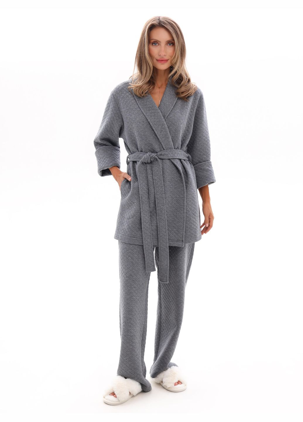 Костюм домашний женский капитоний кардиган на запах и брюки German Volf (343274177)