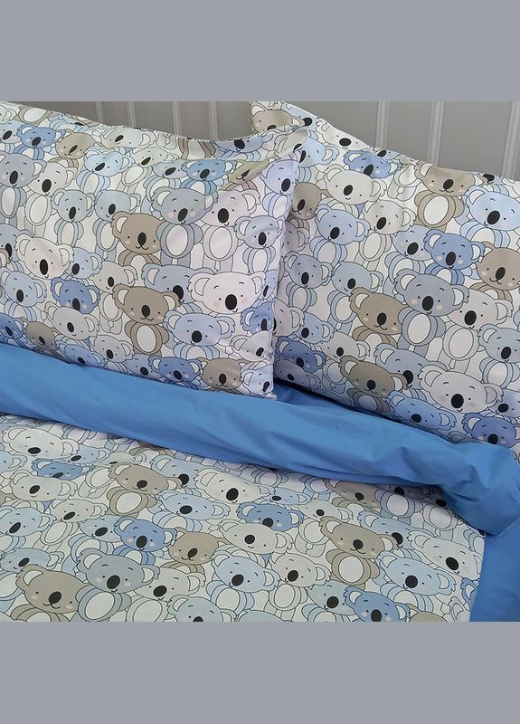 Постільна білизна Коалки Ранфорс Двоспальна на резинці MERISET (278255930)